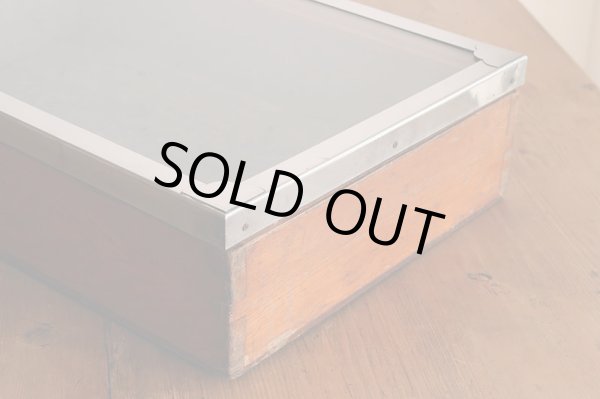 画像5: アンティーク 　駄菓子屋のショーケース ブリキ 木箱 