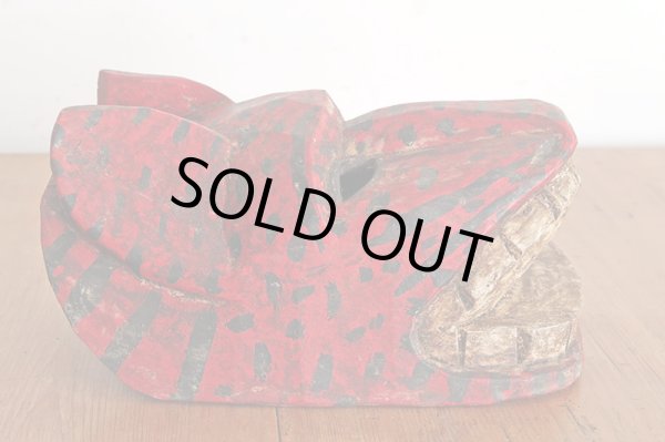 画像5: 民族美術 グアテマラ チチカステナンゴの木彫りマスク