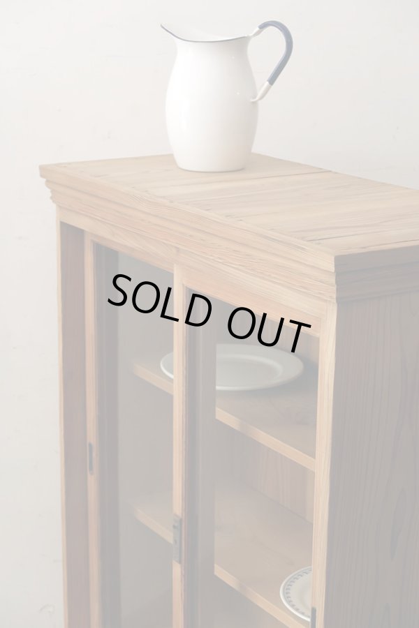 画像14: アンティーク 　木味良い ガラス戸棚 食器棚