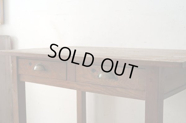 画像8: アンティーク 　木味良い 平机 デスク