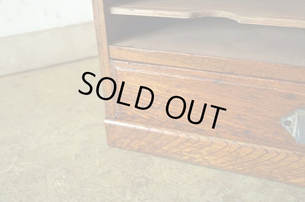 画像11: アンティーク 　木味良い 引き出し付きカルテケース 書類棚