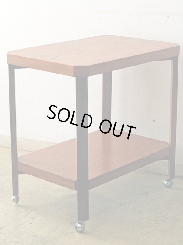 画像4: ヴィンテージ チーク材 ワゴン