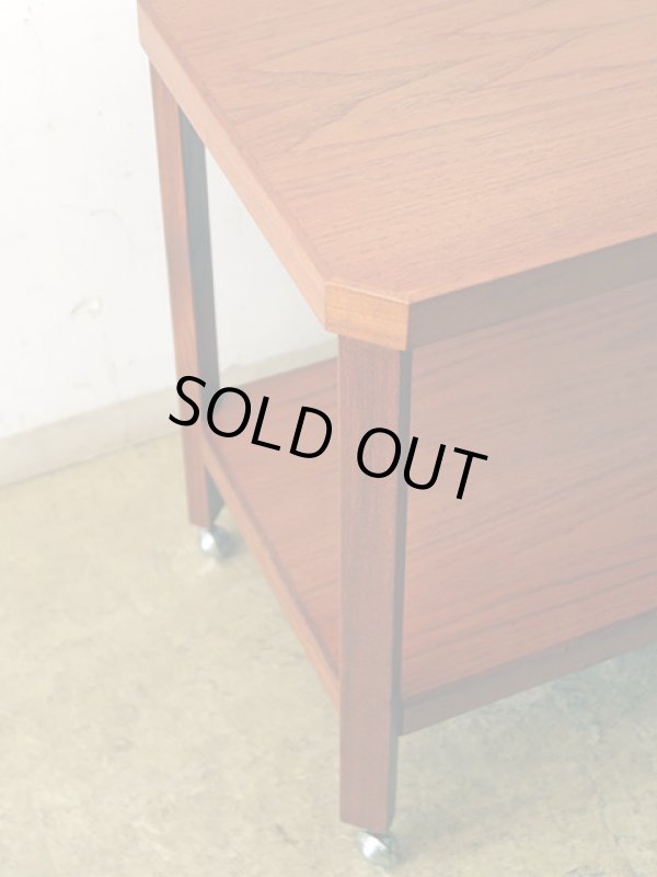 画像2: ヴィンテージ チーク材 ワゴン