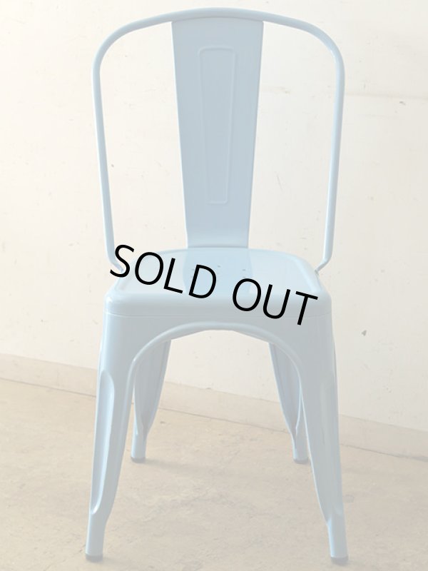 画像2: スタッキング メタルチェア ライトブルー