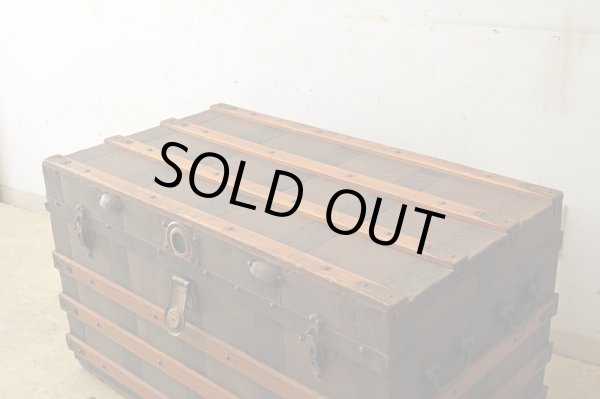 画像4: アンティーク 　大型トランク 船箱