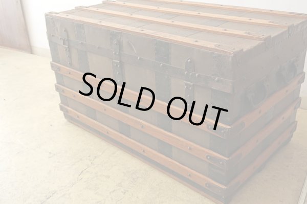 画像2: アンティーク 　大型トランク 船箱