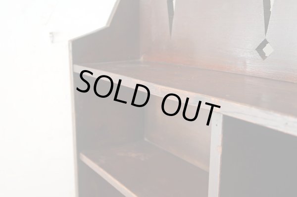 画像6: アンティーク 引き出し付き本棚 飾り棚