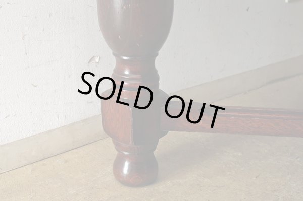 画像17: イギリス アンティーク 　オーク材のドローリーフテーブル 英国