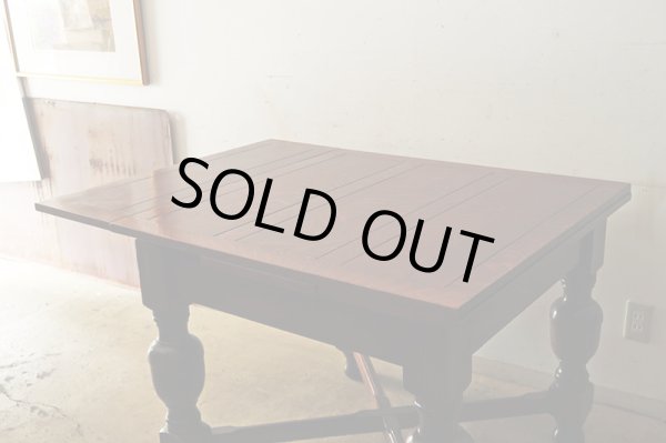 画像6: イギリス アンティーク 　オーク材のドローリーフテーブル 英国