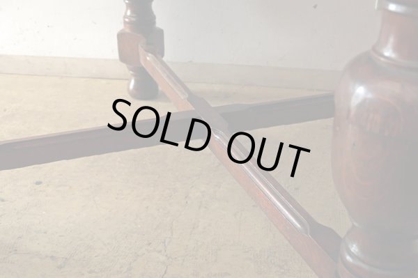 画像16: イギリス アンティーク 　オーク材のドローリーフテーブル 英国