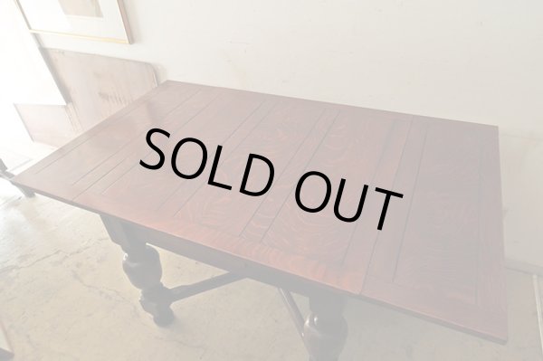 画像5: イギリス アンティーク 　オーク材のドローリーフテーブル 英国