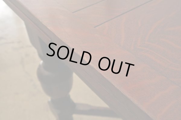 画像8: イギリス アンティーク 　オーク材のドローリーフテーブル 英国