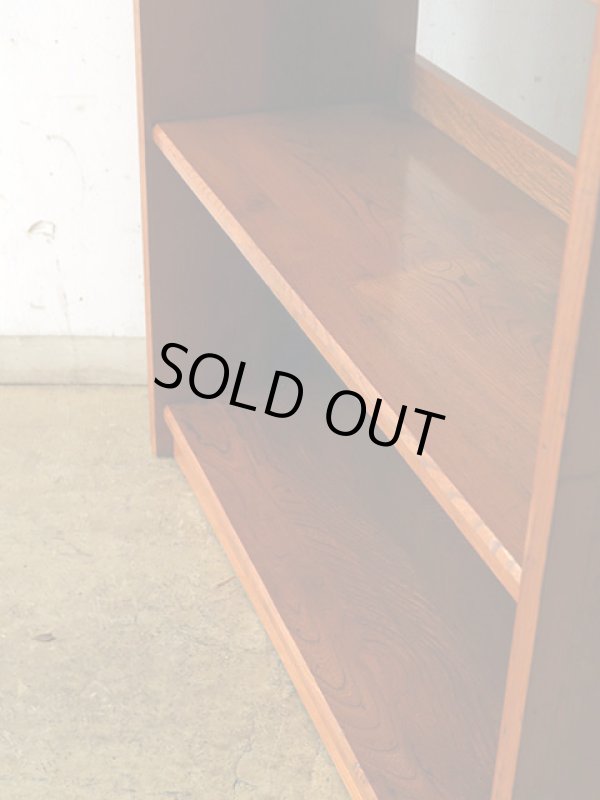 画像7: 古い 欅財の本棚 ブックシェルフ (1)