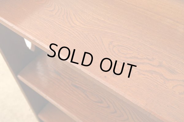 画像15: 古い 欅財の本棚 ブックシェルフ (2)