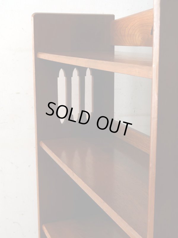 画像5: 古い 欅財の本棚 ブックシェルフ (1)