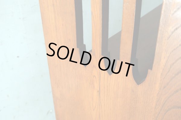 画像13: 古い 欅財の本棚 ブックシェルフ (1)