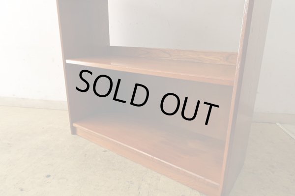 画像16: 古い 欅財の本棚 ブックシェルフ (2)