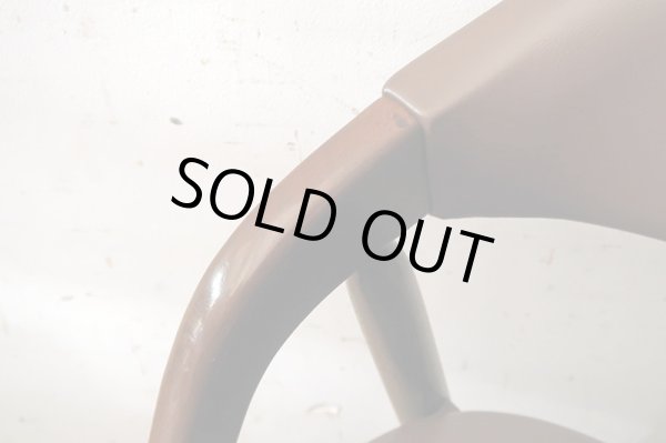 画像7: ヴィンテージ 辻木工 アームチェア ブラウン  (2)