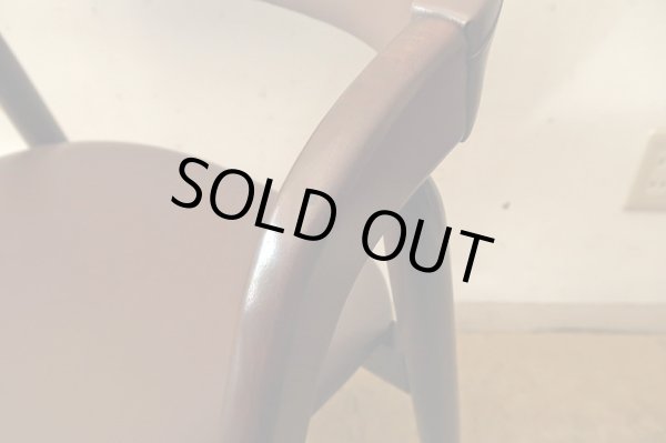 画像11: ヴィンテージ 辻木工 アームチェア ブラウン  (2)