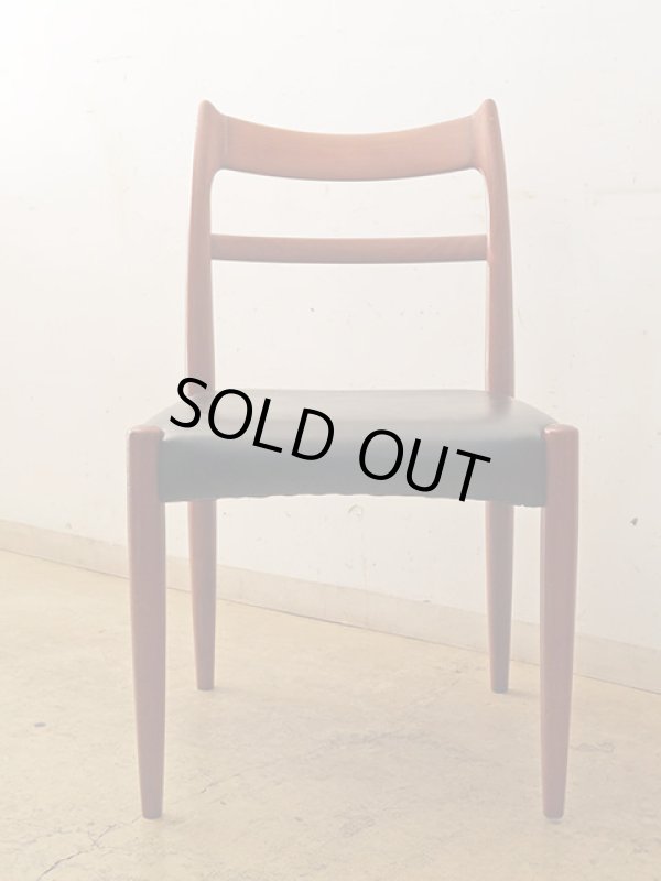 画像4: ヴィンテージ 辻木工 チーク材 ダイニングチェア (2)