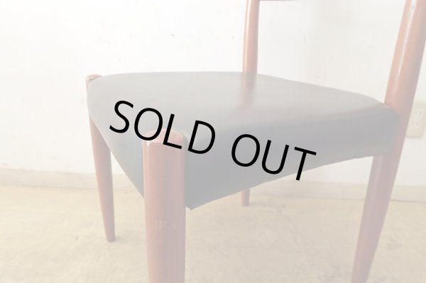 画像14: ヴィンテージ 辻木工 チーク材 ダイニングチェア (2)