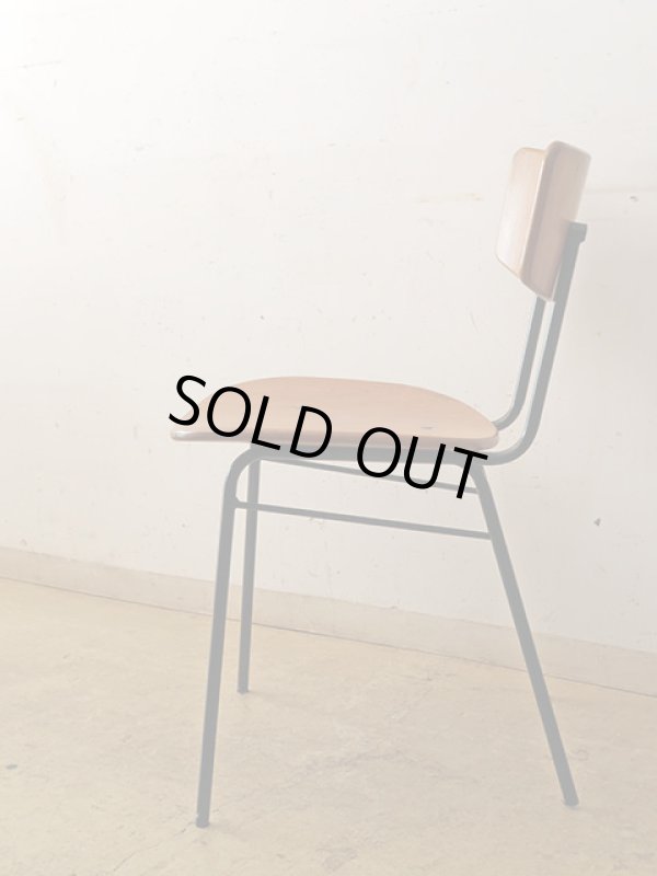 画像2: 鉄脚のダイニングチェア カフェチェア