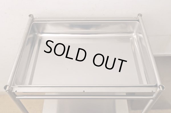 画像6: ヴィンテージ　引き出し付きステンレスワゴン