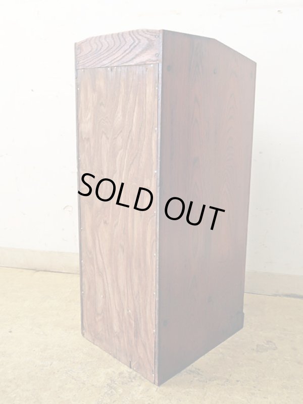 画像6: アンティーク 木味良い 引き出し付きカルテケース 書類棚 (3)