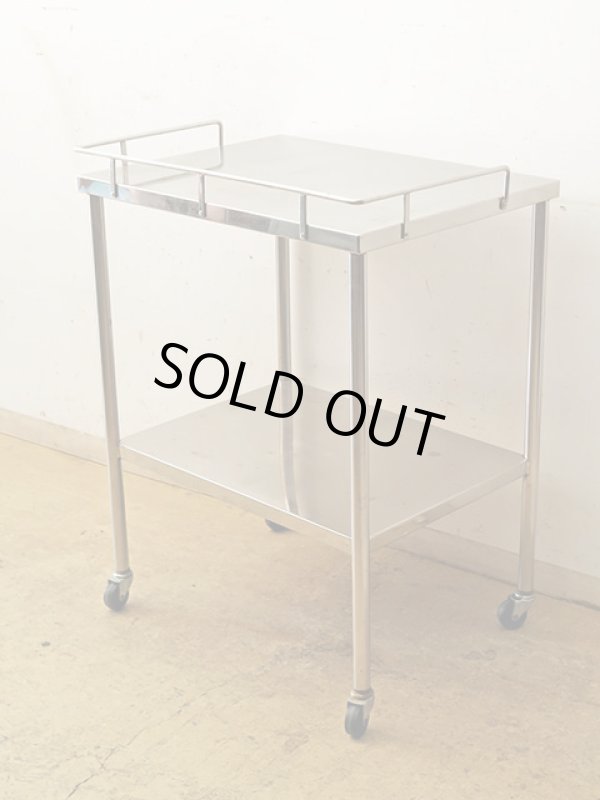 画像2: ヴィンテージ　ステンレスワゴン (1)