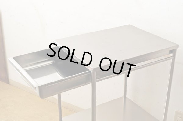 画像3: ヴィンテージ　引き出し付きステンレスワゴン