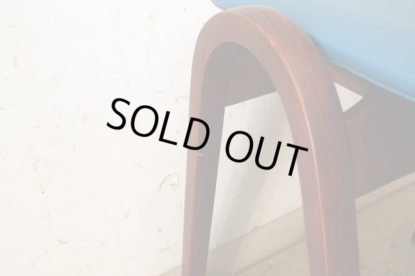 画像9: 秋田木工 スタッキングスツール 剣持勇 青