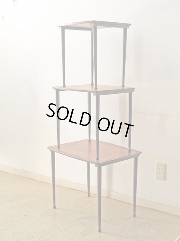 画像3: ヴィンテージ 　チーク材 ネストテーブル