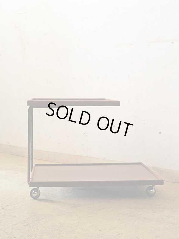 画像4: ヴィンテージ キャスター付きサイドテーブル ワゴン