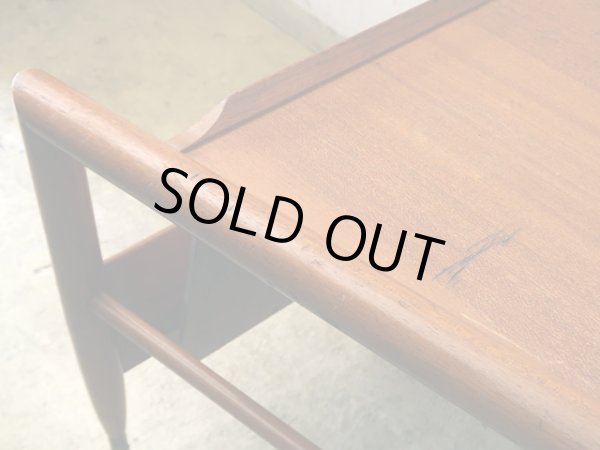 画像7: ヴィンテージ BrownSaltman社製 マガジンラック付きテーブル wedge table