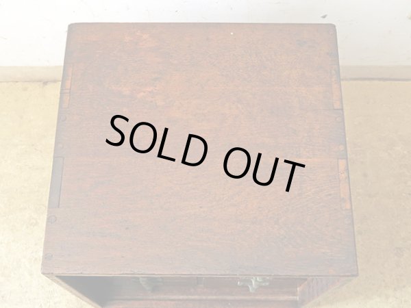 画像8: ヴィンテージ 楢材 小引き出し 切手類保管箱