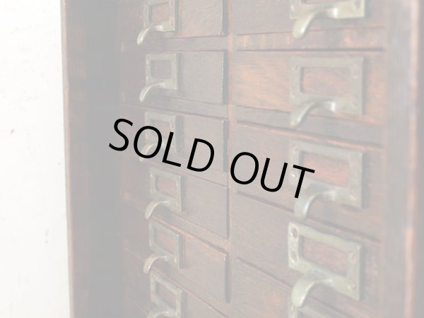 画像5: ヴィンテージ 楢材 小引き出し 切手類保管箱