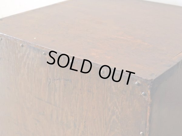 画像12: ヴィンテージ 楢材 小引き出し 切手類保管箱