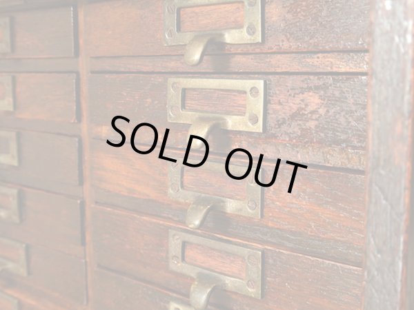 画像6: ヴィンテージ 楢材 小引き出し 切手類保管箱