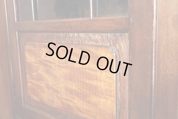 画像17: アンティーク 　桜材のガラス本箱 キャビネット