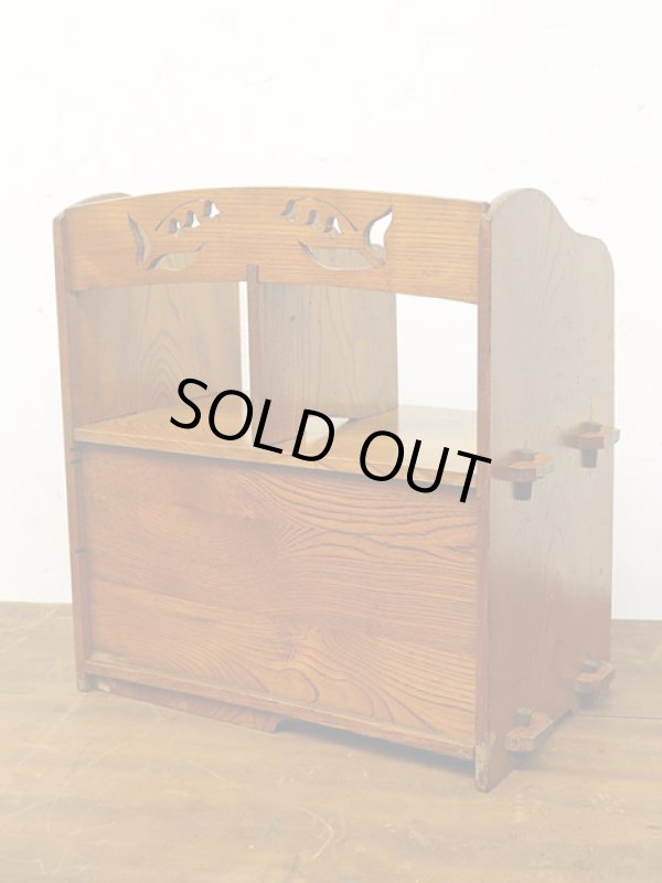 画像5: アンティーク 　蛇腹扉付き くさび式の本立て