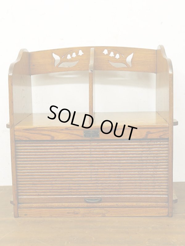 画像3: アンティーク 　蛇腹扉付き くさび式の本立て