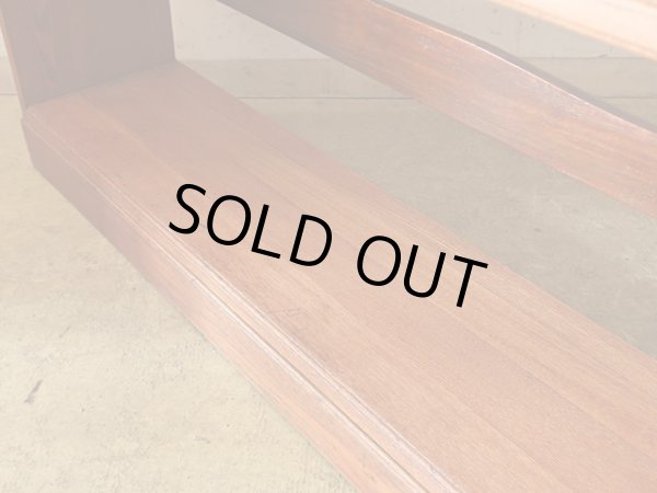 画像12: アンティーク 　ケヤキ材の本棚 ブックシェルフ