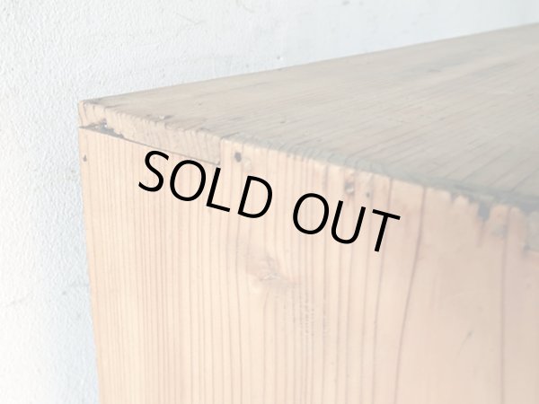 画像15: アンティーク 　乾いた木肌のマス棚