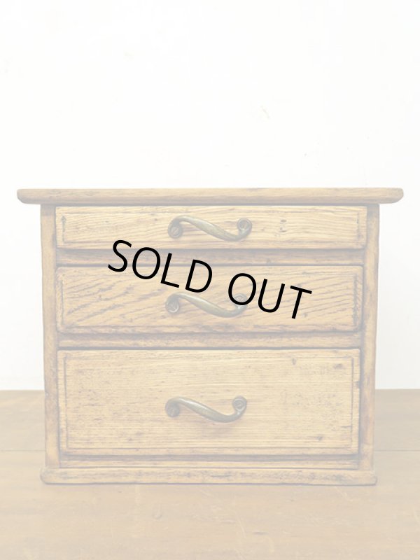 画像2: アンティーク 3杯 小引き出し