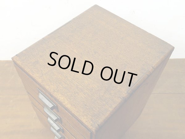 画像7: 昭和レトロ ラワン材の 5杯小引き出し