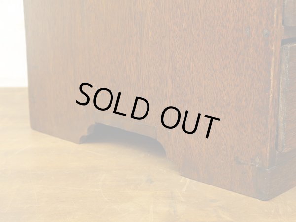 画像9: 昭和レトロ ラワン材の 5杯小引き出し