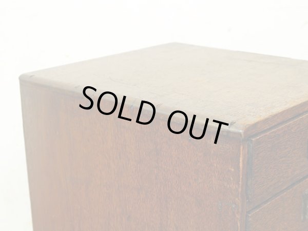 画像8: 昭和レトロ ラワン材の 5杯小引き出し