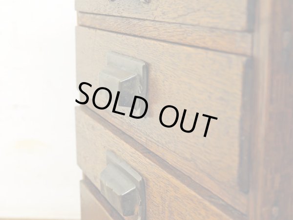 画像6: 昭和レトロ ラワン材の 5杯小引き出し