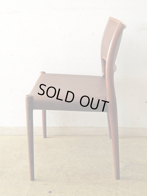 画像3: デンマーク J．L．Moller社 ダイニングチェアー NO.80 ローズウッド (1)