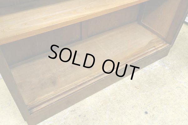 画像14: アンティーク 　ナラ無垢材 ガラス戸棚 食器棚 水屋箪笥